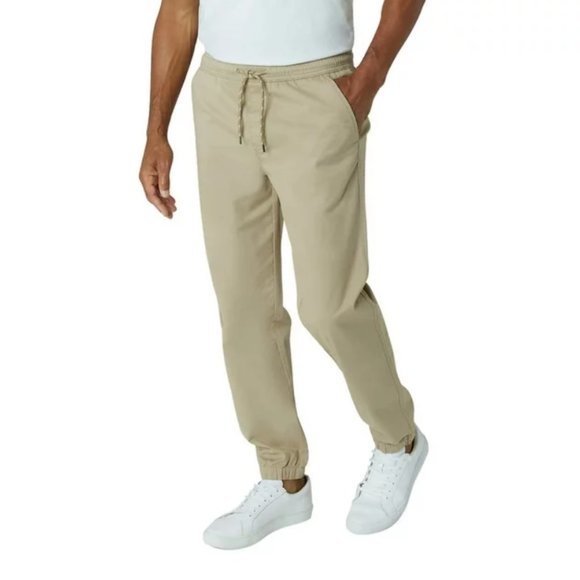 Chaps Men’s Khaki Drawstring Jogger Pants 2XL - Picture 2 of 2
